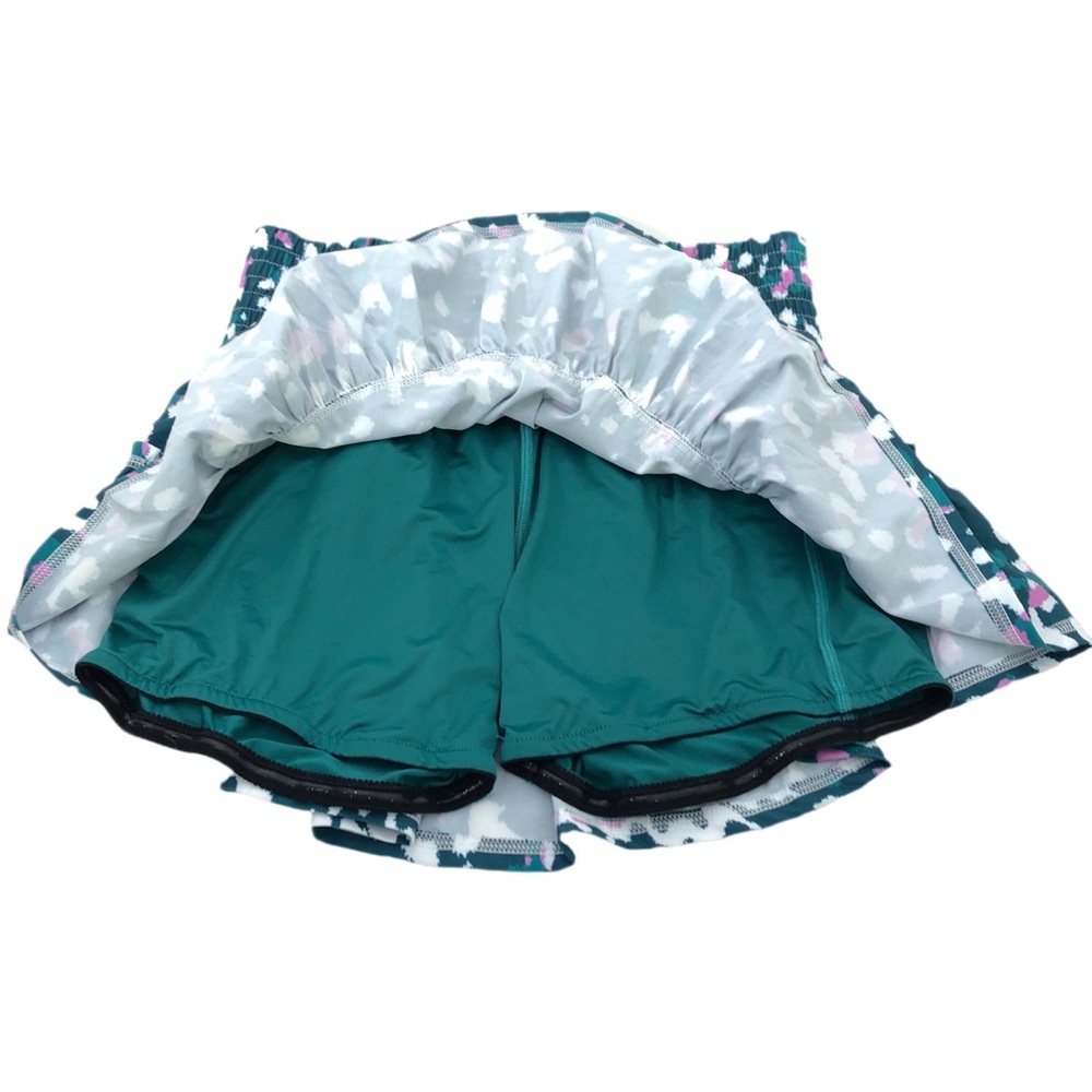 The Bubble Lifestyle Bay Breeze Teal Spots Lawley Golf Tennis Ruffle Skirt Skort - Picture 5 of 6
